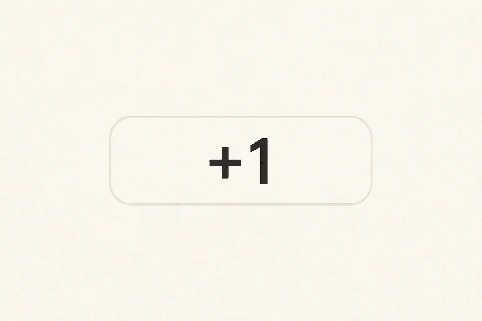 Minimal illustration of the +1 country code centered inside a phone number field, representing a small onboarding detail that blocked users.